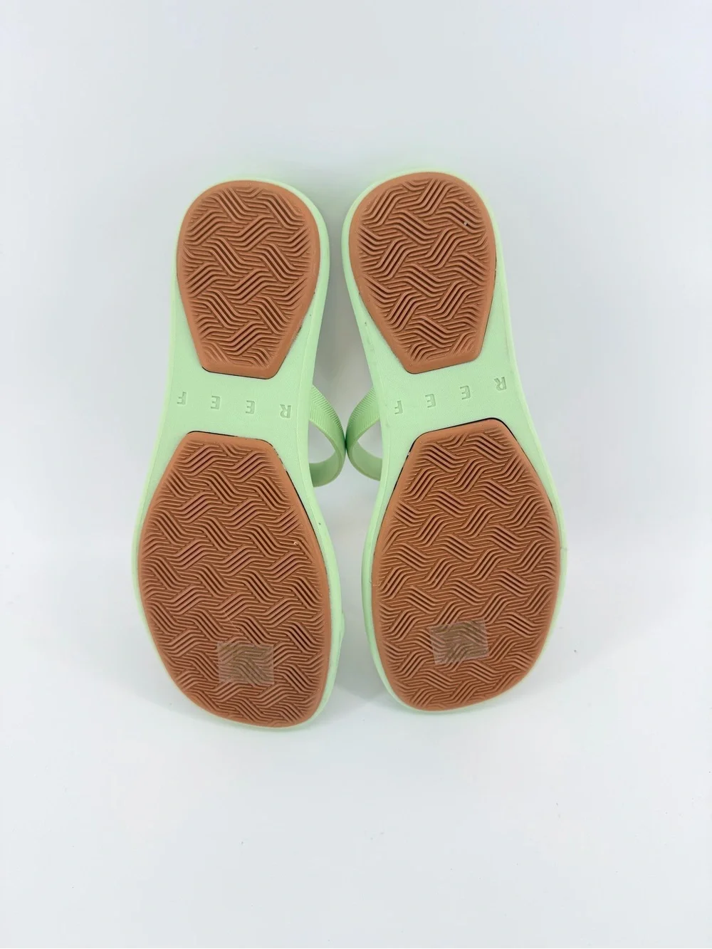 NWT Reef Water Willow Marina Women's Aloe Wash Green Double-Strap Slide Sandal